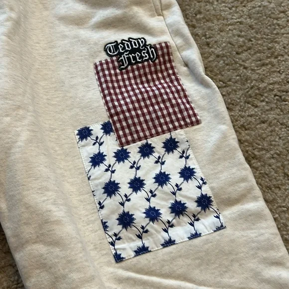 Teddy Fresh Patchwork Sweatpants - Picture 2 of 4